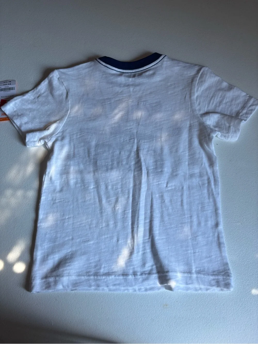 Gymboree White Tee with Navy 